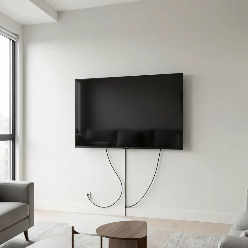Comment cacher les câbles d'une TV murale : 4 méthodes
